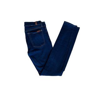 Seven For All Mankind the Skinny 28 Dark Wash Jeans USA Made Denim